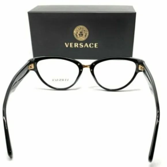 New Versace Women's Black Cat Eye Eyeglasses!